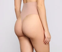 Mid-Rise Mesh Insert Shaper Thong