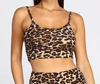 Cozy Leopard Print PJ Top