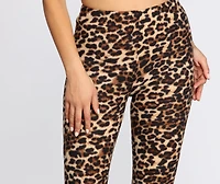 Cozy Leopard Print PJ Leggings