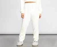 Pj Party Cozy Sherpa Joggers