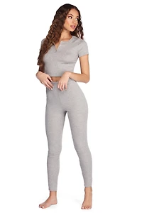 Sweet Dreams Ribbed PJ Set