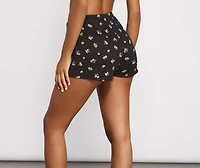 Fierce and Fab Tulip Hem Pajama Shorts