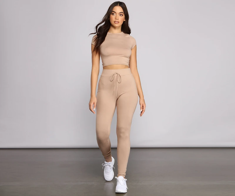 Essential High Waist Pajama Leggings