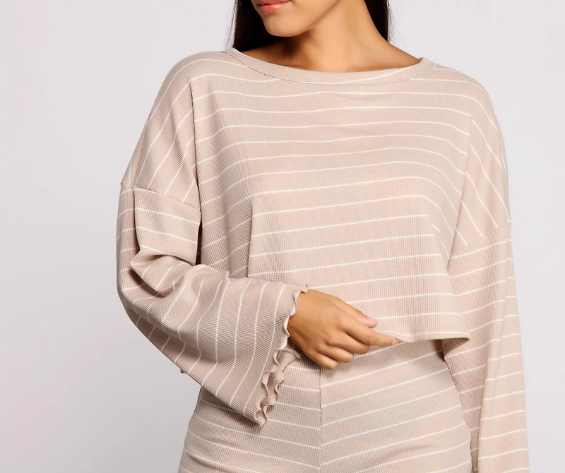 Sweet Dreams Striped Pajama Top