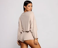 Sweet Dreams Striped Pajama Top