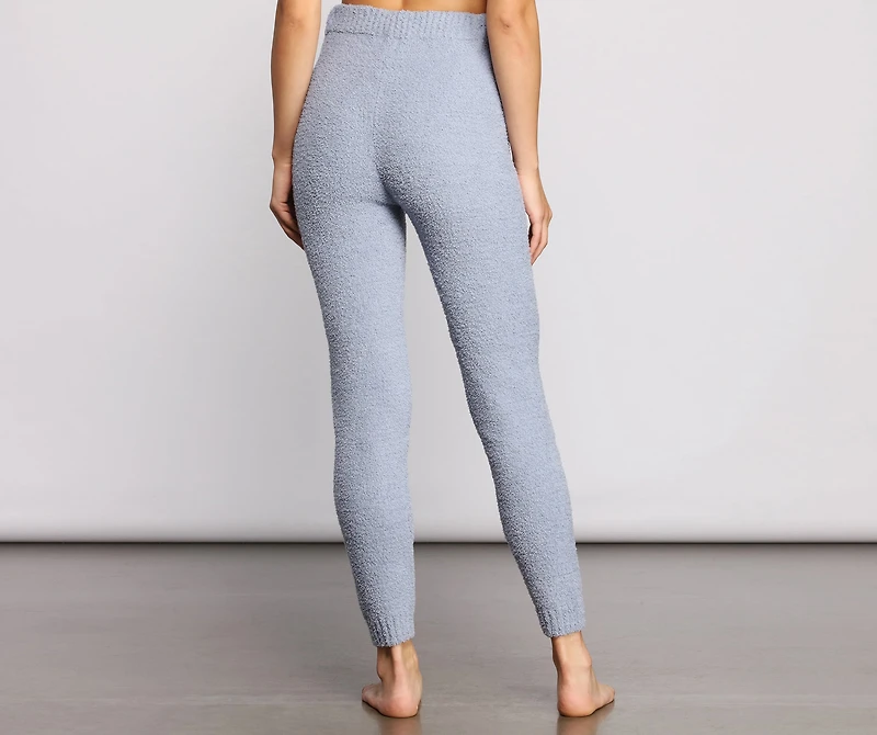 Chic Chenille Knit High Waist Leggings