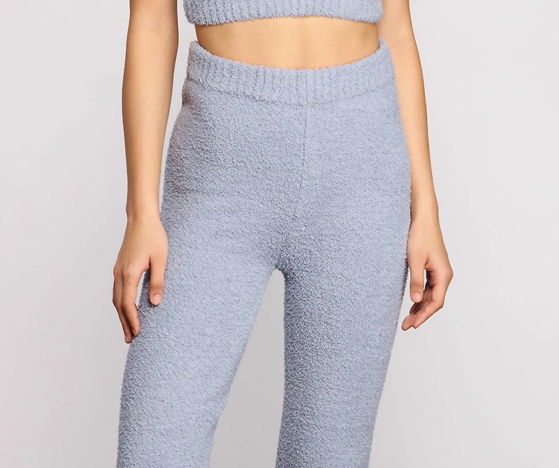Chic Chenille Knit High Waist Leggings