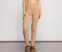 Cozy and Snug Chenille Pajama Leggings
