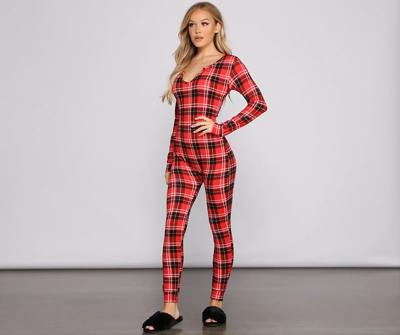 Cozy Plaid Onesie