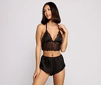 Satisfied Satin Tank and Short Set
