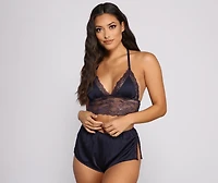 Satisfied Satin Tank and Short Set