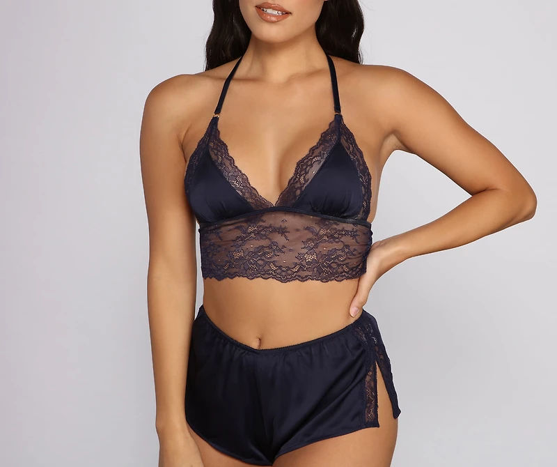 Satisfied Satin Tank and Short Set