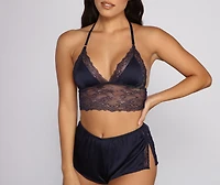 Satisfied Satin Tank and Short Set