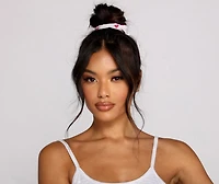 Bad Babes Club Tank With Shorts And Scrunchie Set