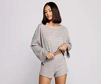 Take On Trendy Stripes Pajama Top