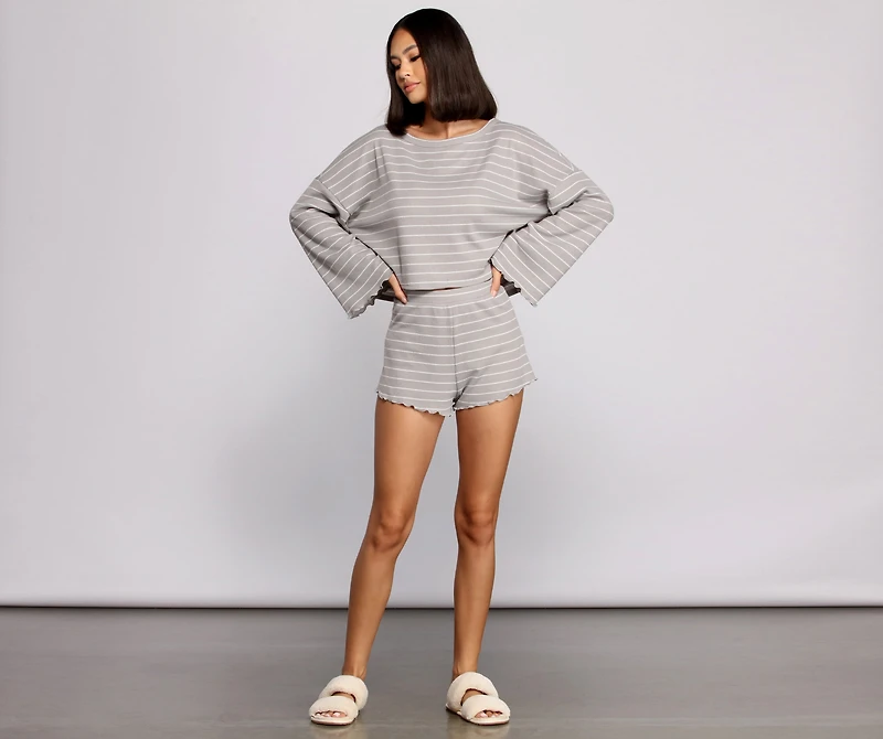 Take On Trendy Stripes Pajama Top