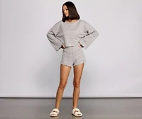 Take On Trendy Stripes Pajama Top