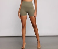 Sleek And Seamless High Waist Shorts