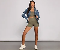 Sleek And Seamless High Waist Shorts