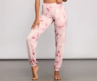Pop Of Retro Tie Dye Pajama Joggers