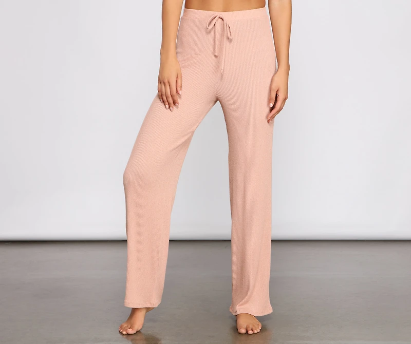 Cozy Basics Ribbed Pajama Pants