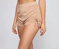 Minimal Vibes Cinched Pajama Shorts