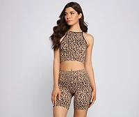 Wild Thing Leopard Pajama Shorts