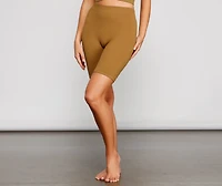 Stylish And Seamless Biker Shorts