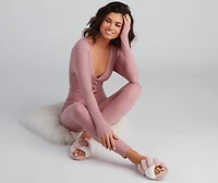 Dreamy Chic Ribbed Knit Onesie