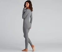 Dreamy Chic Ribbed Knit Onesie