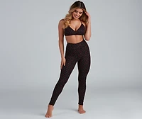 So Flirty Heart Printed Pajama Leggings