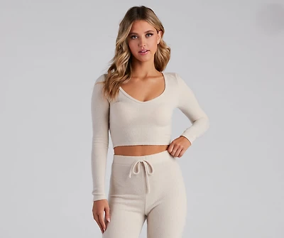 Little Chilly V-Neck Pajama Top