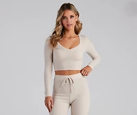Little Chilly V-Neck Pajama Top