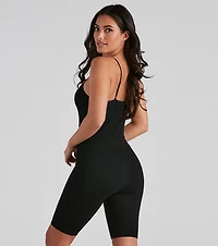 Tight Race Seamless Biker Romper