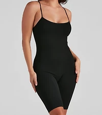 Tight Race Seamless Biker Romper
