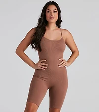 Tight Race Seamless Biker Romper