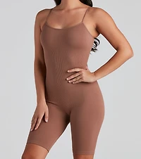 Tight Race Seamless Biker Romper