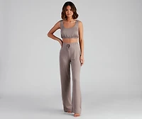 Chill Days Wide-Leg Pajama Pants