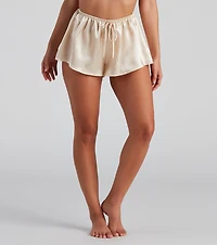 Silky Slumber Satin Pajama Shorts