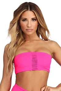 Sassy Straps Bandeau Swim Top