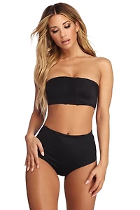 Sassy Straps Bandeau Swim Top