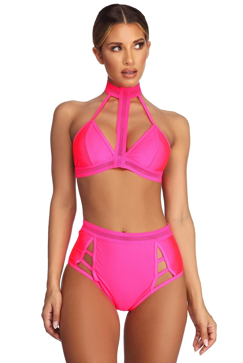 Mesh Me Much Swim Top