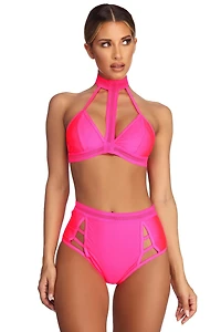 Mesh Me Much Swim Top