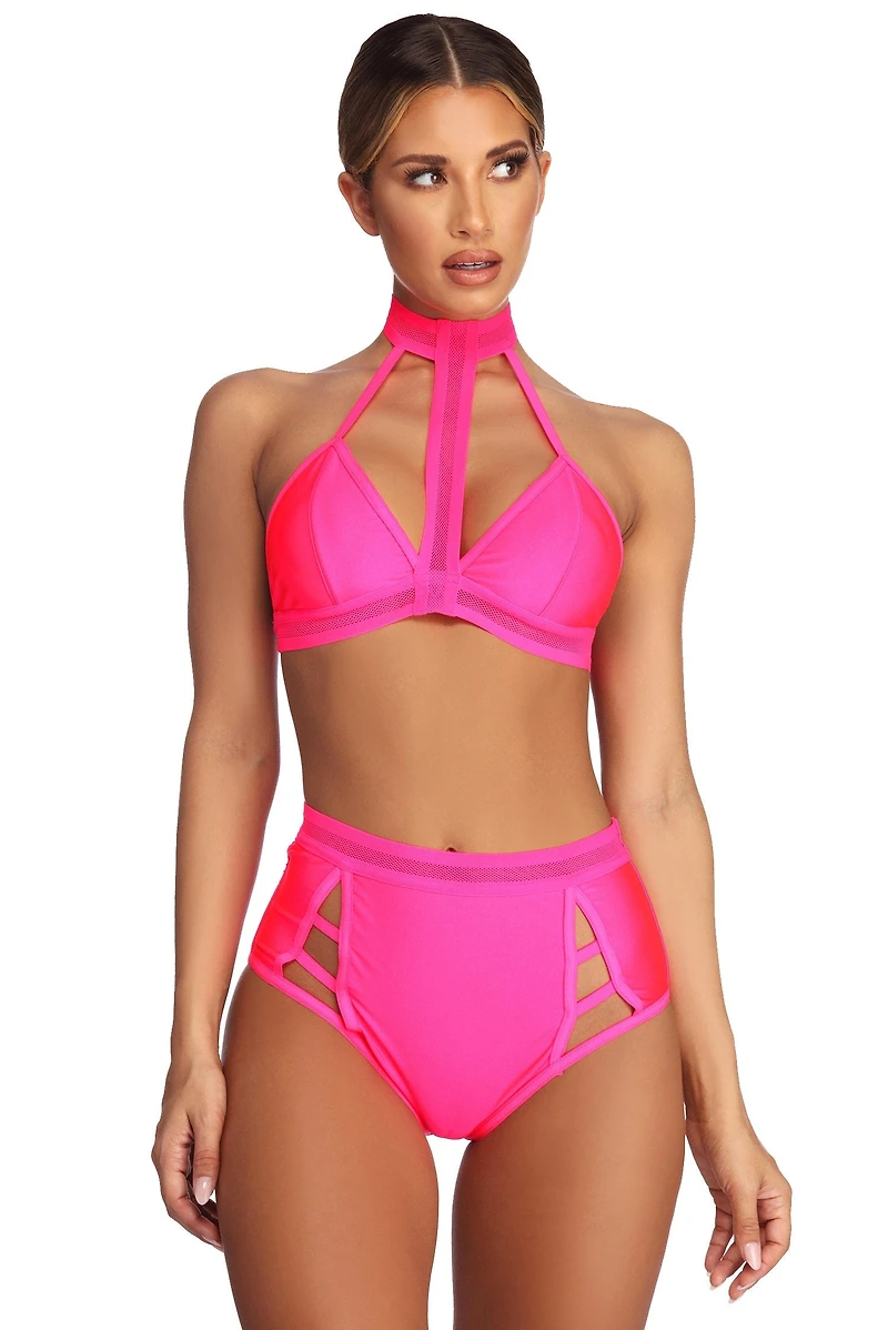 Mesh Me Much Swim Top