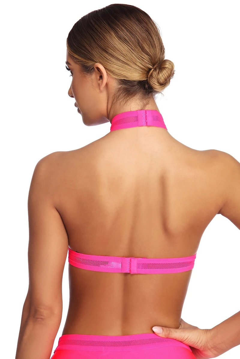 Mesh Me Much Swim Top