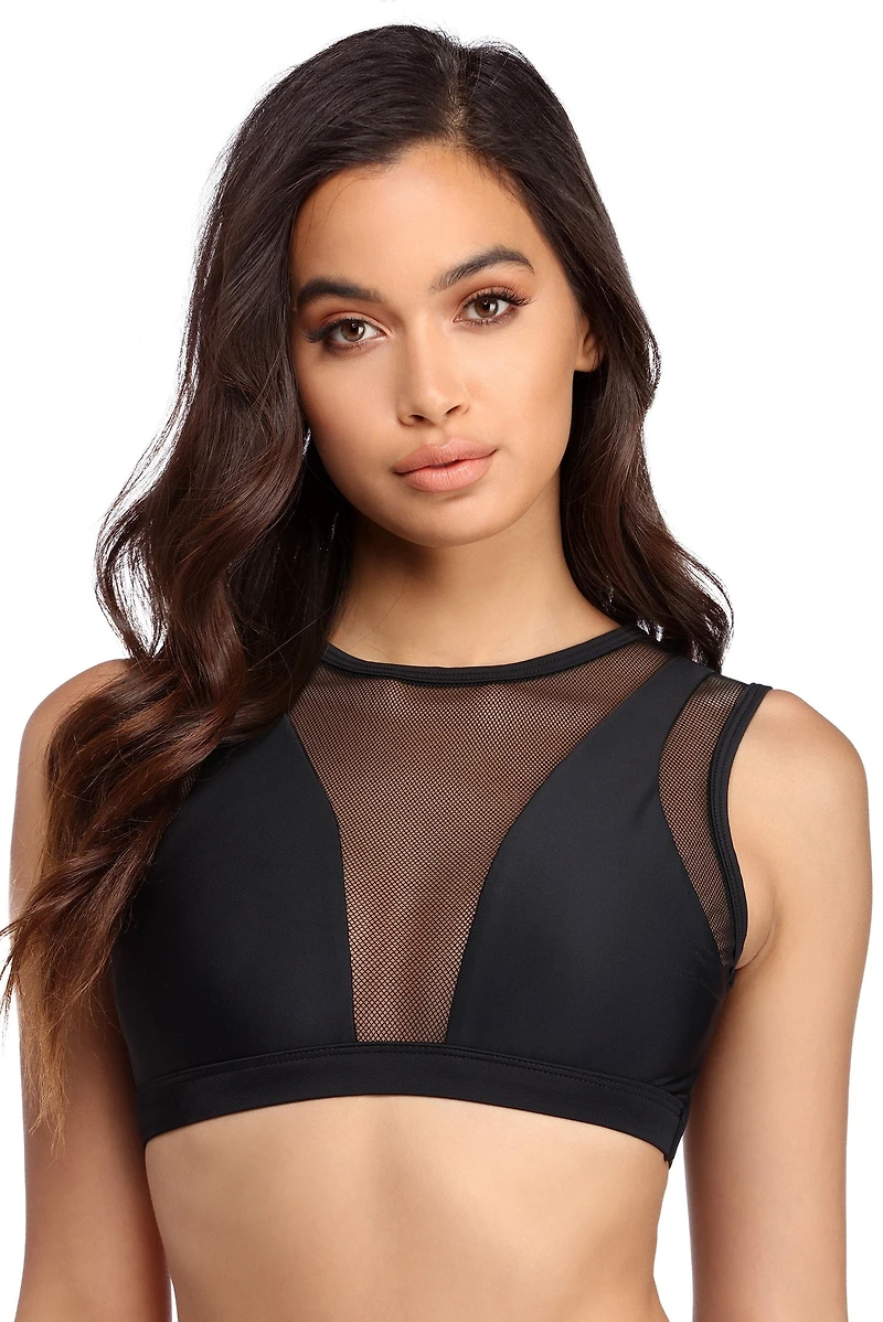 Fishnet Bikini Top