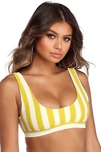 Lemon Drop Minimalist Bikini Top