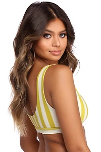 Lemon Drop Minimalist Bikini Top