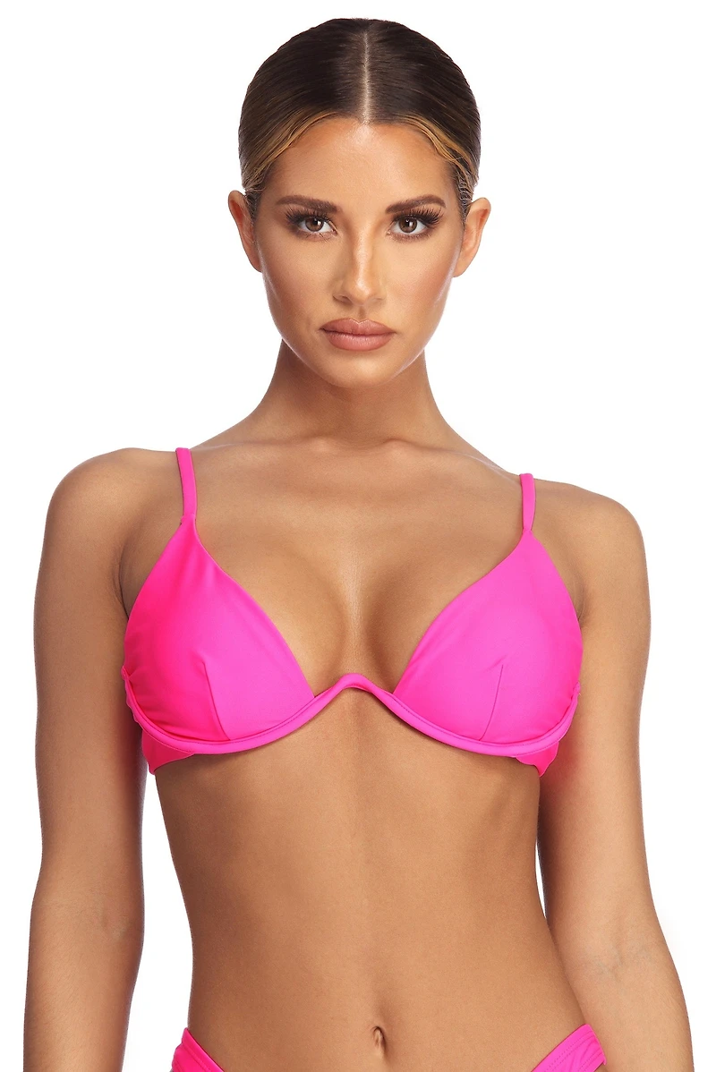 Night Swim Bikini Top