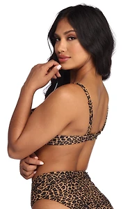 Pretty And Spotted Swim Top